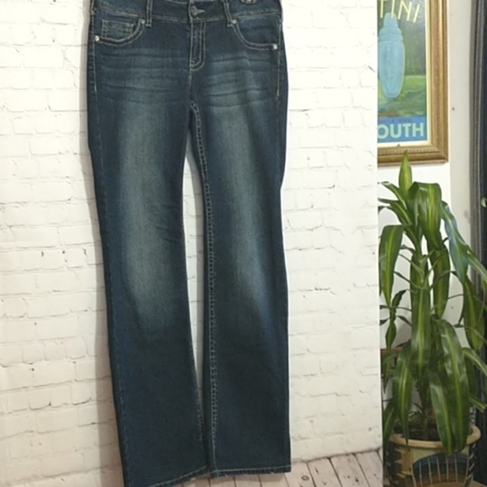 RICKI'S Brooke Revolution jeans size 29 flap back pockets with chunky stitching